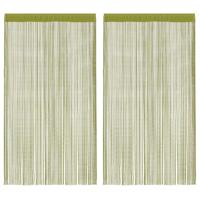 VidaXL Draadgordijnen 100x250 cm groen 2 st