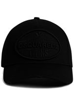 DSQUARED2 casquette en coton à patch logo - Noir