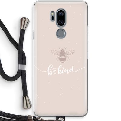 Be(e) kind: LG G7 Thinq Transparant Hoesje met koord