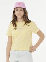 T-shirt Sunset Skies Crop RIP CURL voor meisjes geel