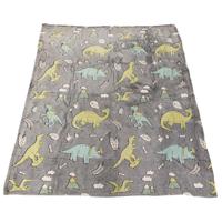 Toi-Toys Glow n fun glow in the dark deken dino, 130x150cm