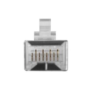 ACT TD1138 RJ45 CAT5E Afgeschermde Modulaire Connector | Ronde Kabel | Massieve of Soepele aders | 8 stuks