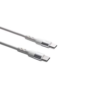 Akyga USB-kabel USB-C stekker, USB-C stekker 1.80 m Wit AK-USB-41