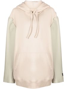 MM6 Maison Margiela hoodie crop à empiècement numéro - Tons neutres