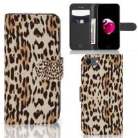 iPhone 7 | 8 | SE (2020) | SE (2022) | Telefoonhoesje | Met pasjeshouder | Leopard