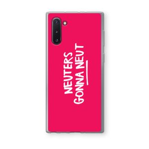 Neuters (roze): Samsung Galaxy Note 10 Transparant Hoesje