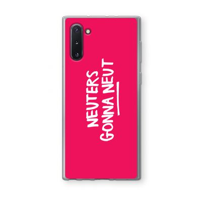 Neuters (roze): Samsung Galaxy Note 10 Transparant Hoesje