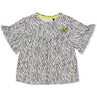 Quapi Meisjes t-shirt - Meri - AOP zwart zebra - thumbnail