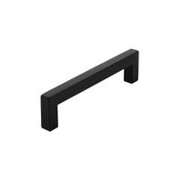 Intersteel Meubelgreep zwart vierkant 128 mm - thumbnail