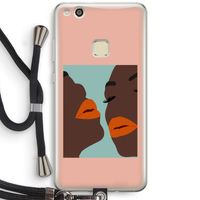 Orange lips: Huawei Ascend P10 Lite Transparant Hoesje met koord
