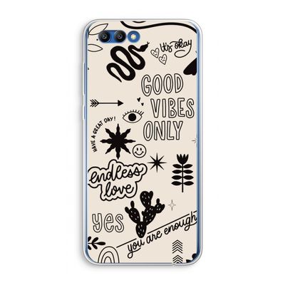 Good vibes: Honor 10 Transparant Hoesje