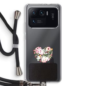 GRL PWR Flower: Xiaomi Mi 11 Ultra Transparant Hoesje met koord