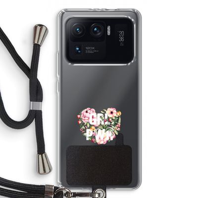 GRL PWR Flower: Xiaomi Mi 11 Ultra Transparant Hoesje met koord