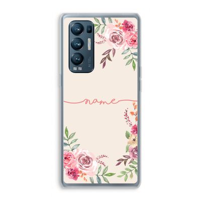 Rozen: Oppo Find X3 Neo Transparant Hoesje
