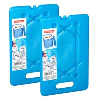 Platte dunne Koelelementen 800 gram - 2x - 30 x 20 x 1.5 cm - blauw - Voor koelbox en koeltas Platte dunne Koelelementen 800 gram - 2x - 30 x 20 x 1.5 cm - blauw - Voor koelbox en koeltas