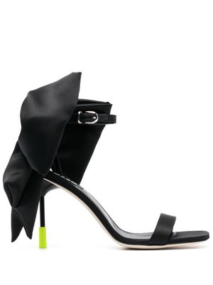 MSGM sandales 100 mm à détail de nœud - Noir