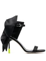 MSGM sandales 100 mm à détail de nœud - Noir
