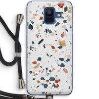 Terrazzo N°4: Samsung Galaxy A6 (2018) Transparant Hoesje met koord