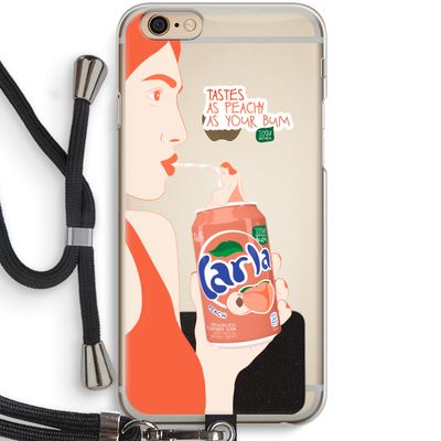Peach please!: iPhone 6 / 6S Transparant Hoesje met koord