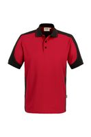 Hakro 839 Polo shirt Contrast MIKRALINAR® - Red/Anthracite - XL