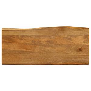 Tafelblad met natuurlijke rand 80x40x2,5 cm massief mangohout