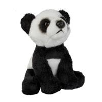 Ravensden Pluche panda beer - zwart/wit - dierentuin knuffel - 15 cm - knuffel beer