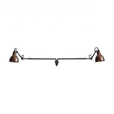 DCW Editions Lampe Gras N213 Double Round Wandlamp - Rauw koper