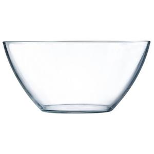 Salade schaal/slakom - 28 cm - transparant - glas - rond