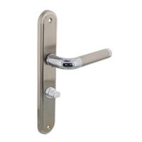 Deurkruk Agatha op schild WC 63 mm chroom