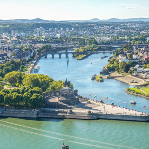 4 dagen op de heuvel boven de Rijn en de Lahn bij Koblenz incl. ontbijt