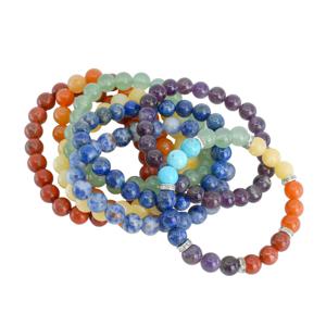 7 Chakra Armbanden Set met 8 Armbanden