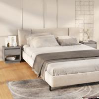 Nachtkastjes 2 st 45x34x44 cm bewerkt hout grijs sonoma eiken