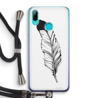 Pluim: Huawei P Smart (2019) Transparant Hoesje met koord