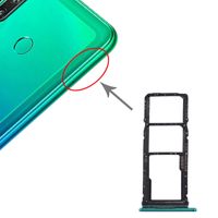 SIM-kaartlade + SIM-kaartlade + Micro SD-kaartlade voor Huawei P40 Lite E / Geniet van 10 (Groen)