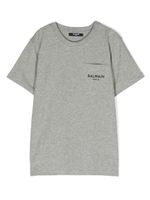 Balmain Kids t-shirt en coton à logo imprimé - Gris - thumbnail