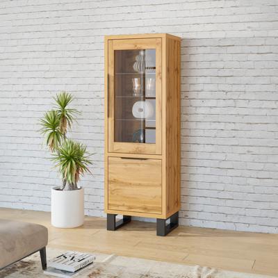 Home365 Vitrinekast Halmstad - 2-deurs - Wotan Eiken