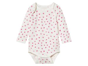 lupilu Baby romper (wit/patroon, 74/80)