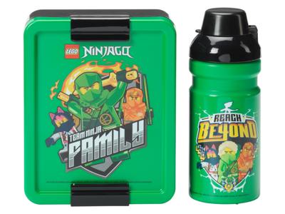 LEGO Broodtrommel en drinkfles (Groen)