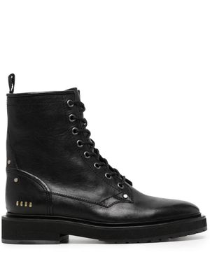 Golden Goose bottines en cuir à lacets - Noir