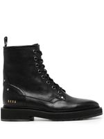 Golden Goose bottines en cuir à lacets - Noir