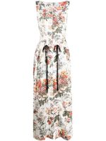 ERDEM robe longue à fleurs - Vert