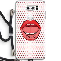 Yolo Denise: LG V30 Transparant Hoesje met koord