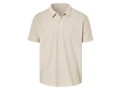 LIVERGY Heren poloshirt (Beige, M)