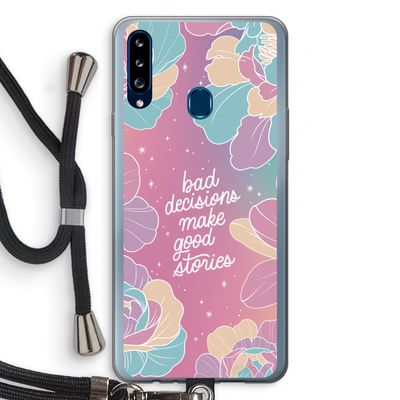 Good stories: Samsung Galaxy A20s Transparant Hoesje met koord