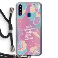 Good stories: Samsung Galaxy A20s Transparant Hoesje met koord Good stories: Samsung Galaxy A20s Transparant Hoesje met koord