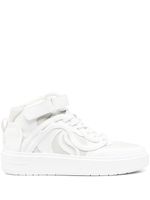 Stella McCartney baskets en cuir à patch logo - Blanc