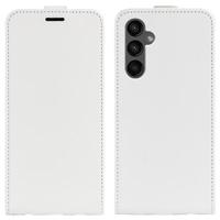 Samsung Galaxy A15 Verticale Flip Hoesje met Kaartsleuf - Wit