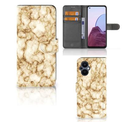 OPPO Reno 8 Lite | OnePlus Nord N20 | Bookcase | Marmer Goud