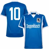 TSV 1860 München Retro Voetbalshirt 1980-1981 + Nummer 10