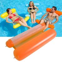 Opvouwbare dubbele-Purpose rugleuning float hangmat met netto grootte: 130x73cm (oranje)